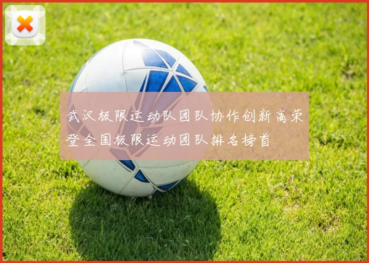 武汉极限运动队团队协作创新高荣登全国极限运动团队排名榜首